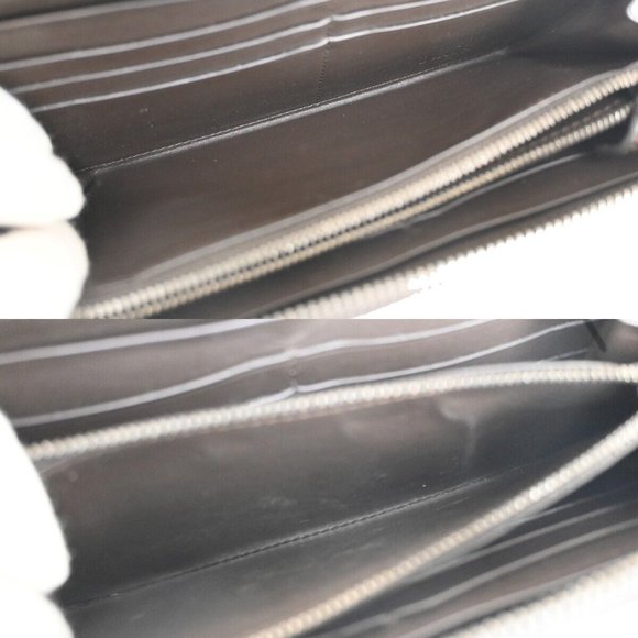 BERLUTI Logo Itauba Long Zip Around Wallet Scritto Leather Brown Italy 16RJ380 - Picture 4 of 16